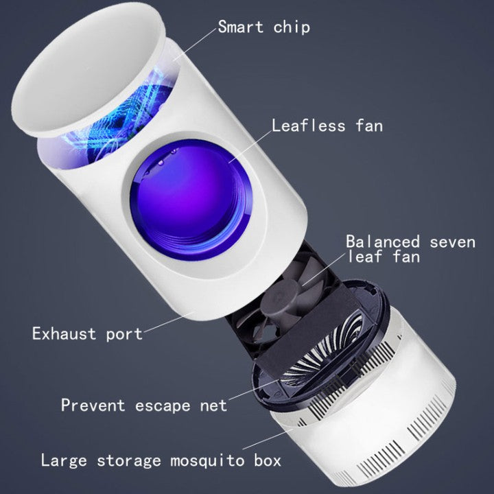USB Mosquito Killer Lamp – Quiet & Chemical-Free Insect Trap for Home & Office