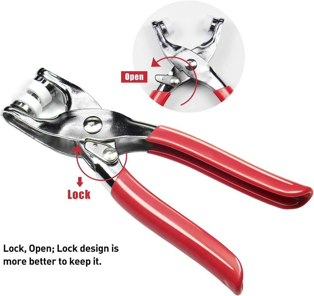 1Pc Plier Tool and 50 Set Metal Snap Button Plier Kit