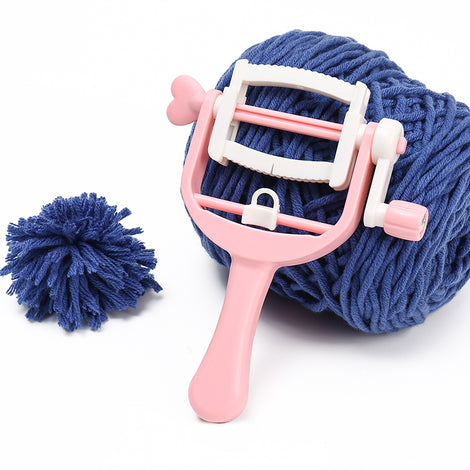 Mini DIY Hand Knitting Machine – Portable Hand-Crank Knitting Tool for Kids & Beginners