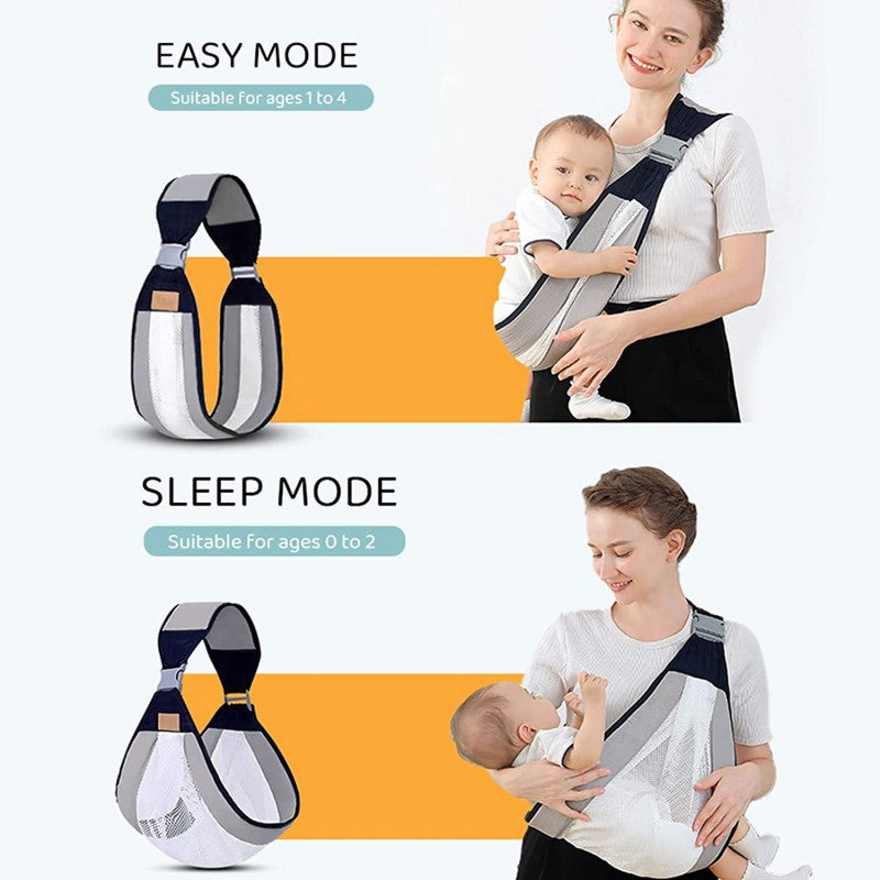 Baby Carrier Sling – Adjustable Cotton Baby Wrap Carrier (0–3 Years)