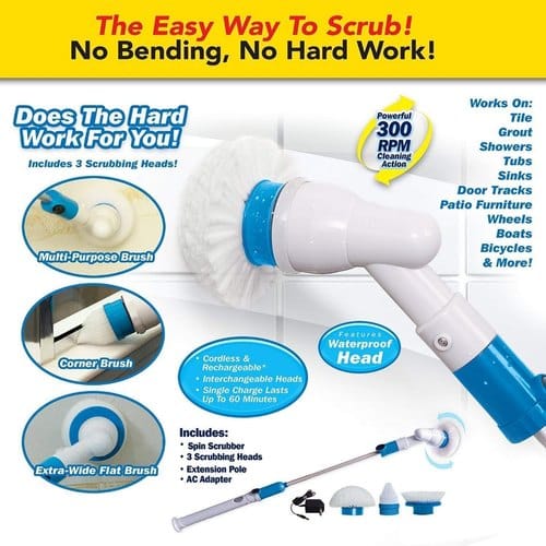 Rechargeable Spin Scrubber