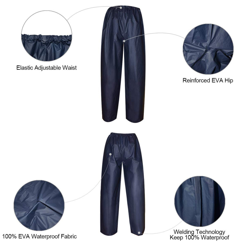 Waterproof Rain Coat & Pant Set – Lightweight Parachute Rain Suit for Men & Women