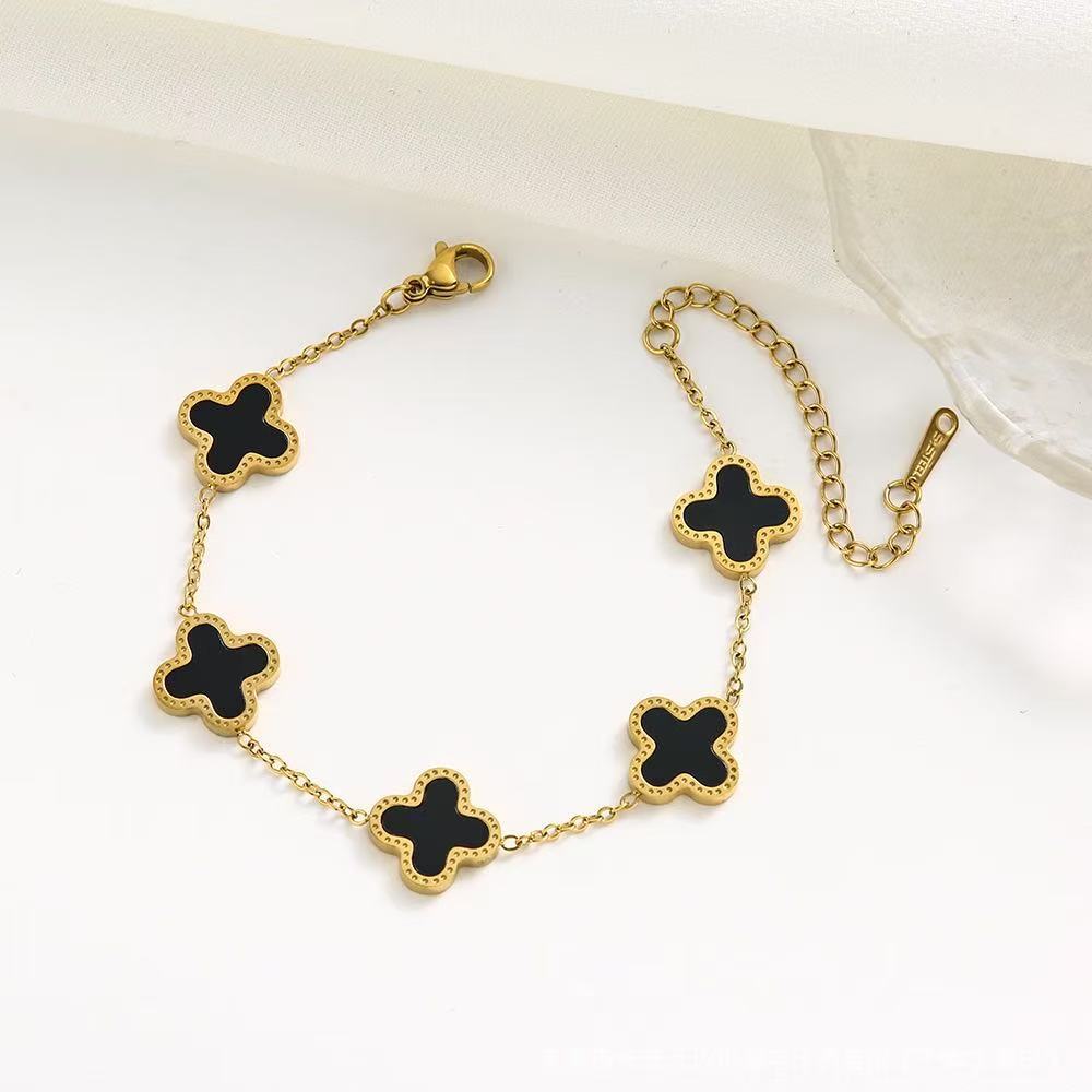 QXT-134 Clover Bracelet – Premium Stainless Steel Elegant Fashion Bracelet