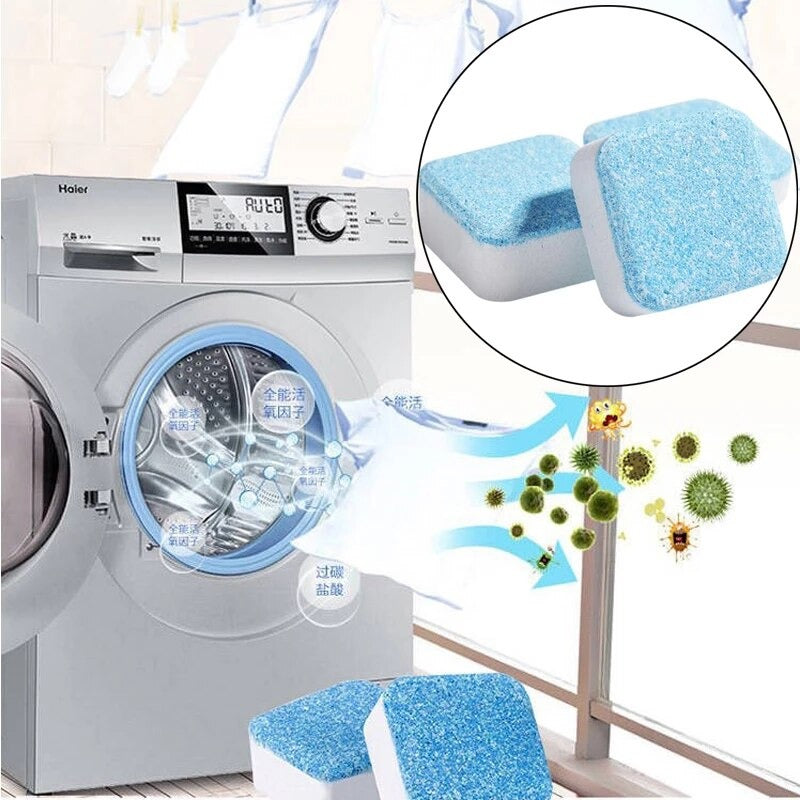 12 Pcs Washing machine detergent cleaner deep cleaning tablets