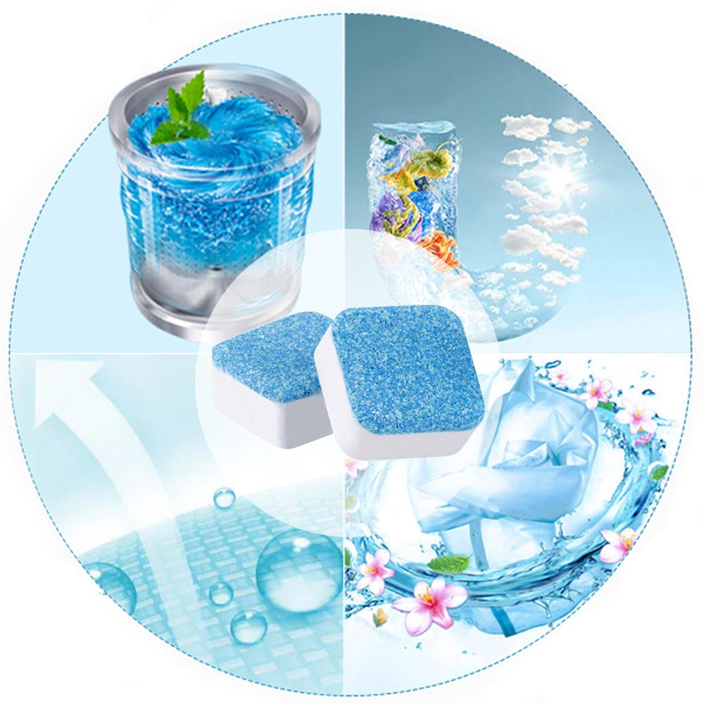12 Pcs Washing machine detergent cleaner deep cleaning tablets