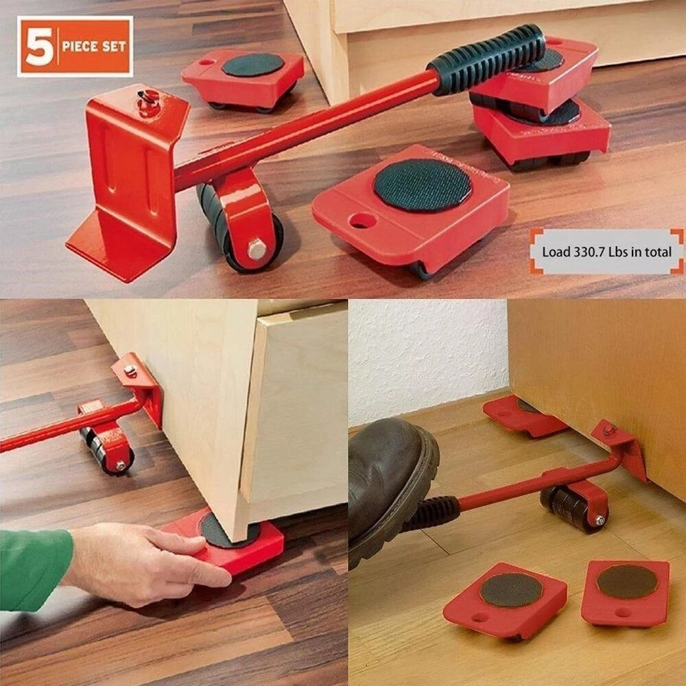 5Pcs Heavy Furniture Lifter & Moving Tool Set