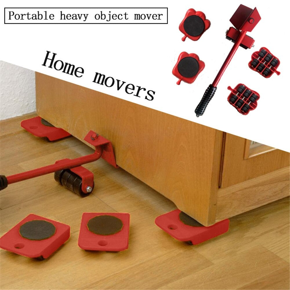 5Pcs Heavy Furniture Lifter & Moving Tool Set