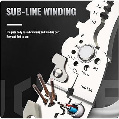 3-in-1 Heavy Duty Electrical Wire Stripper & Crimper Pliers