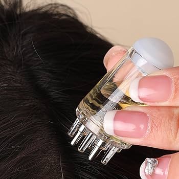 Oil Applicator Scalp Comb Bottle – 6ml Hair Oil Applicator with Comb