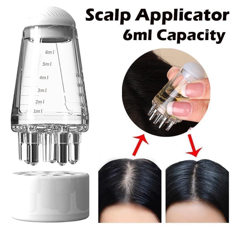 Oil Applicator Scalp Comb Bottle – 6ml Hair Oil Applicator with Comb