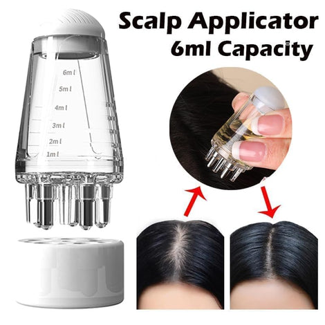 Oil Applicator Scalp Comb Bottle – 6ml Hair Oil Applicator with Comb