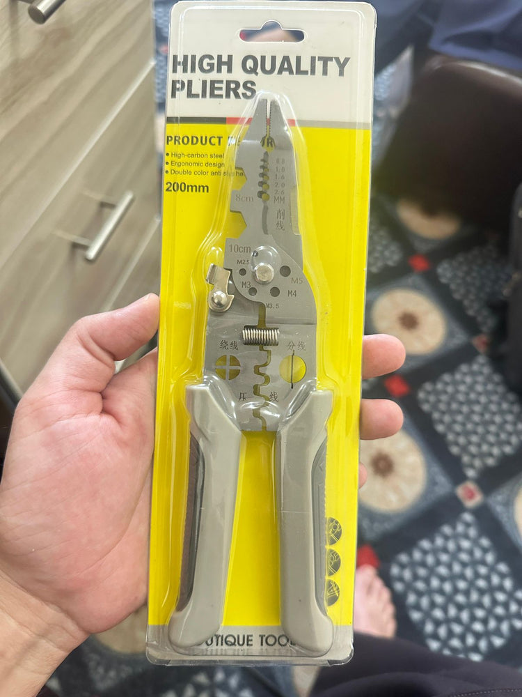 3-in-1 Heavy Duty Electrical Wire Stripper & Crimper Pliers