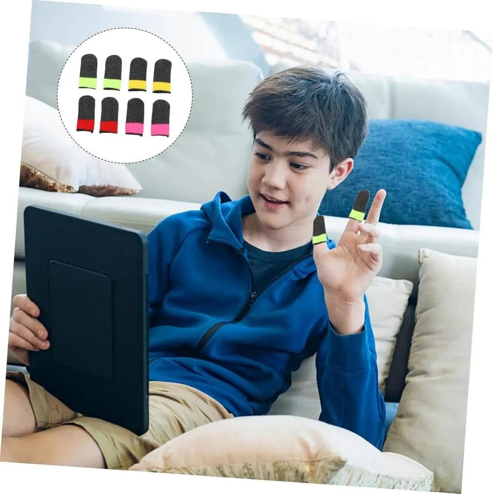 Gaming Finger Thumb Sleeves – High Sensitivity Mobile Gaming Finger Gloves (1 Pair)