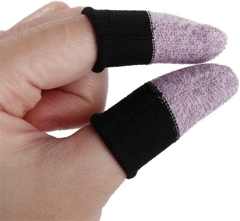Gaming Finger Thumb Sleeves – High Sensitivity Mobile Gaming Finger Gloves (1 Pair)