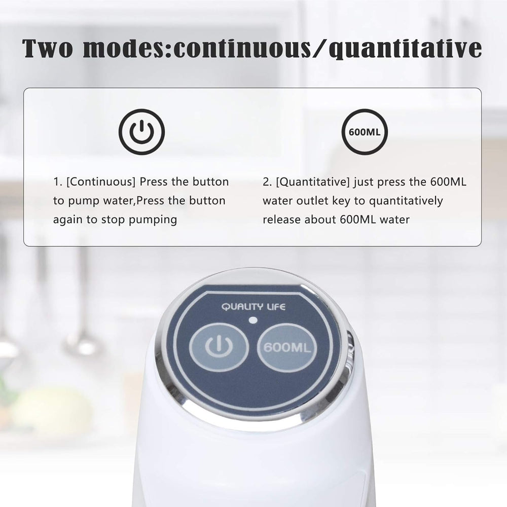 Touch Intelligent Electric Water Pump – USB Rechargeable Dispenser (Random Color)