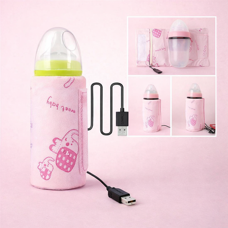 USB Portable Travel Baby Milk Warmer Bag – Constant Temperature Bottle Heater for Baby Feeding