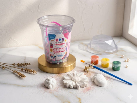 DIY Paint Kit for Kids – Plaster Painting Craft Set with Unpainted Figures