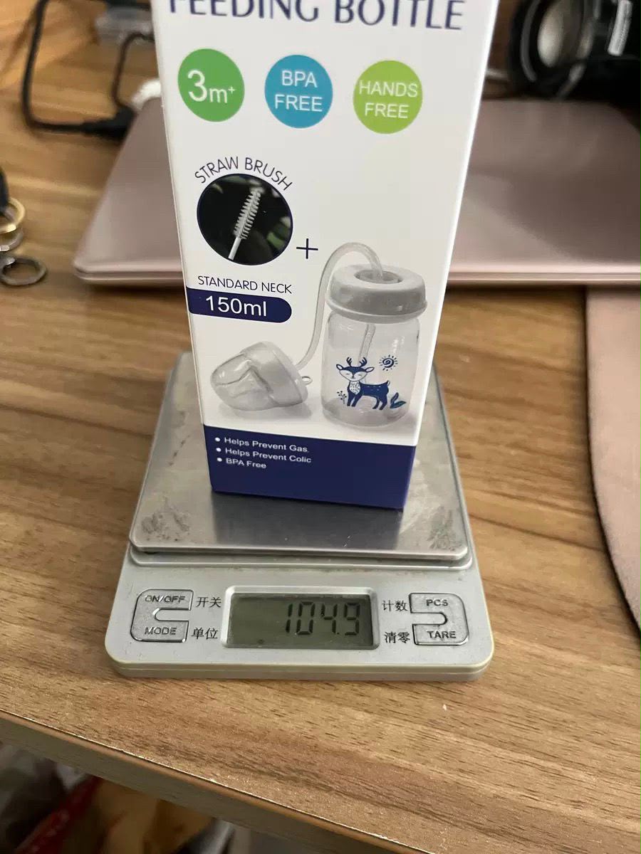 Hands-Free Baby Feeder Bottle 150ml – BPA-Free Anti-Colic Feeding Bottle