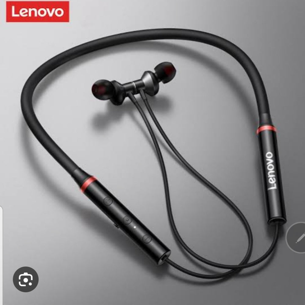 Lenovo HE05X Bluetooth Wireless Neckband Earphones – BT 5.0 Sports Headphones