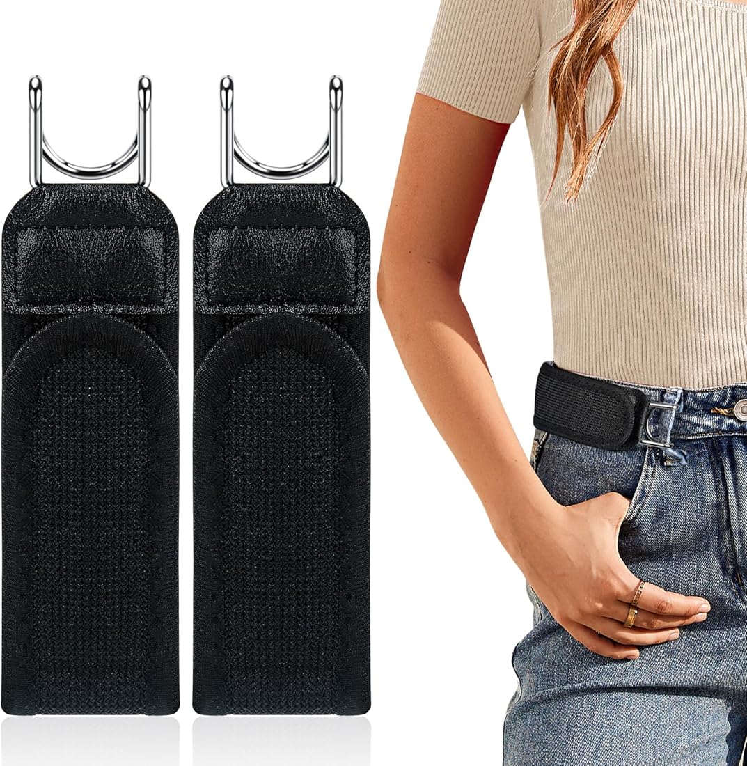 Adjustable Buckleless Elastic Waist Belt – Invisible Stretch Belt for Men & Women