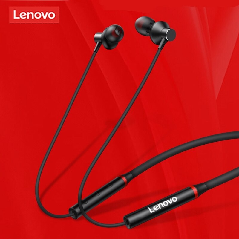 Lenovo HE05X Bluetooth Wireless Neckband Earphones – BT 5.0 Sports Headphones