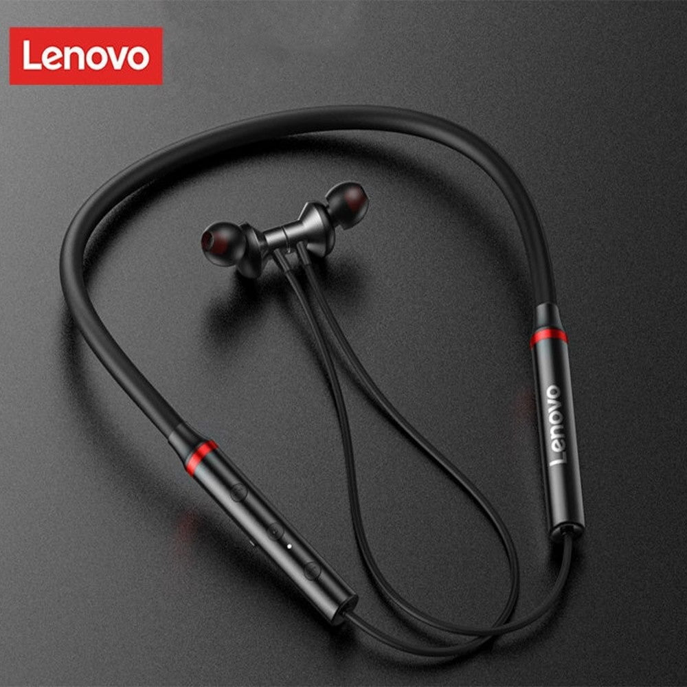 Lenovo HE05X Bluetooth Wireless Neckband Earphones – BT 5.0 Sports Headphones