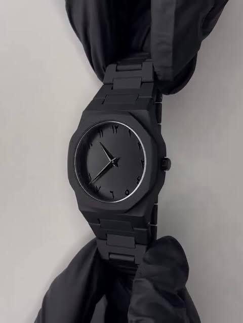 AURA Full Black Quartz Analog Watch – Premium Lightweight Watch for Men & Boys