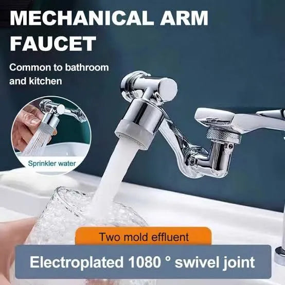 1080° Rotatable Faucet Extender – Universal Multi-Angle Tap Extension for Kitchen & Bathroom