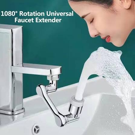 1080° Rotatable Faucet Extender – Universal Multi-Angle Tap Extension for Kitchen & Bathroom