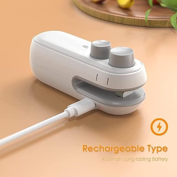 Mini Rechargeable Sealer Food Heat Bag Sealing Machine Package Sealing Bags Heat Plastic Food Bag Closing Portable Sealer
