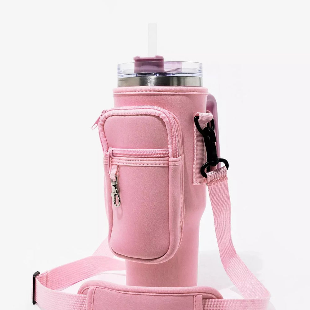 40oz Tumbler Bag with Phone Pocket (Color Pink)