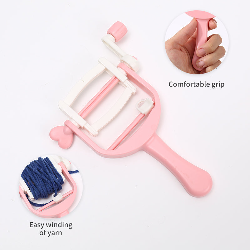Mini DIY Hand Knitting Machine – Portable Hand-Crank Knitting Tool for Kids & Beginners