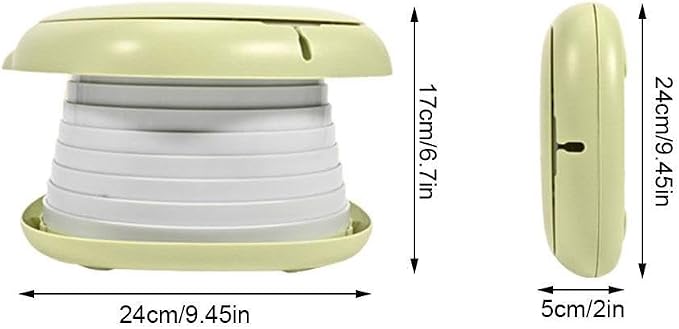 Portable Foldable Kids Potty Training Toilet Seat – Travel Potty with Removable Container