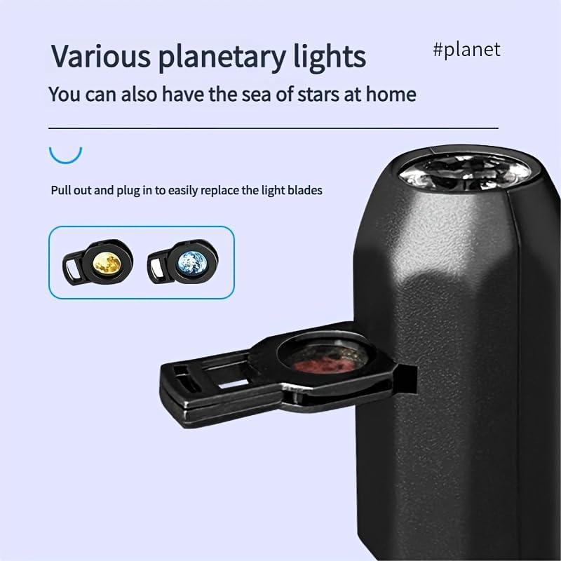 6-in-1 USB Moon & Earth Projection Atmosphere Lamp
