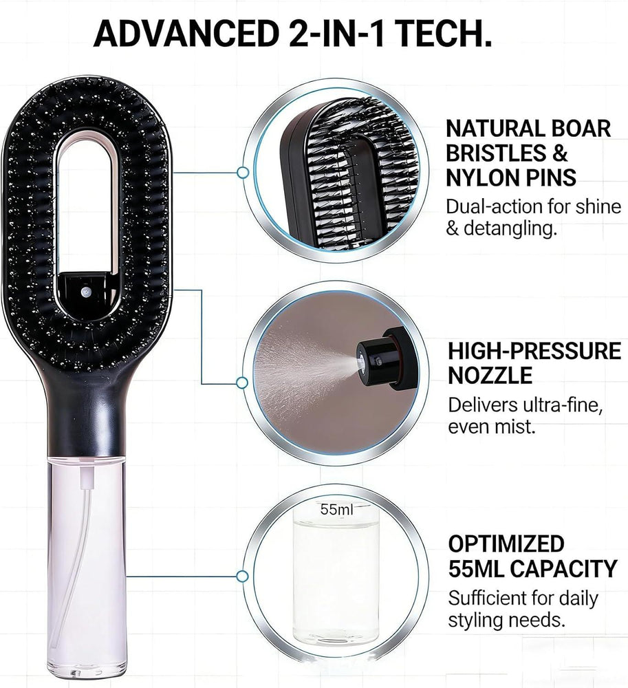 Foreign Trade Hot-Selling Styrahair Spray Comb Multi-Functional Hair Smoothing Comb Anti-Fly Hair Anti-Static Massage Comb