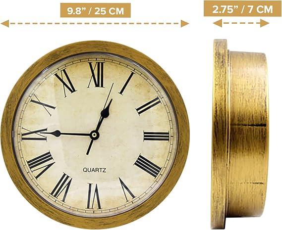 Hidden Wall Clock Safe – Secret Storage Clock with Concealed Shelf for Cash, Jewelry & Keys