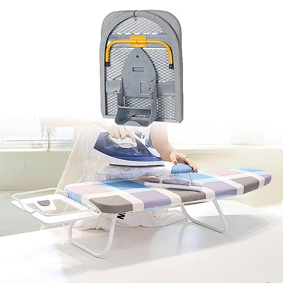 Foldable Tabletop Ironing Board with Iron Holder – Portable Compact Ironing Stand