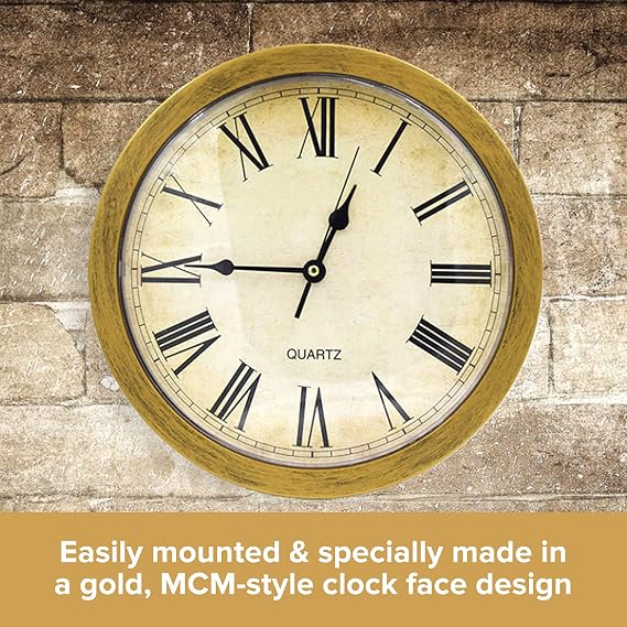 Hidden Wall Clock Safe – Secret Storage Clock with Concealed Shelf for Cash, Jewelry & Keys