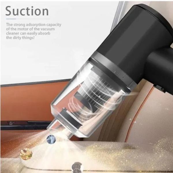 3-in-1 Portable Car Vacuum Cleaner – USB Rechargeable Handheld Vacuum for Car & Home