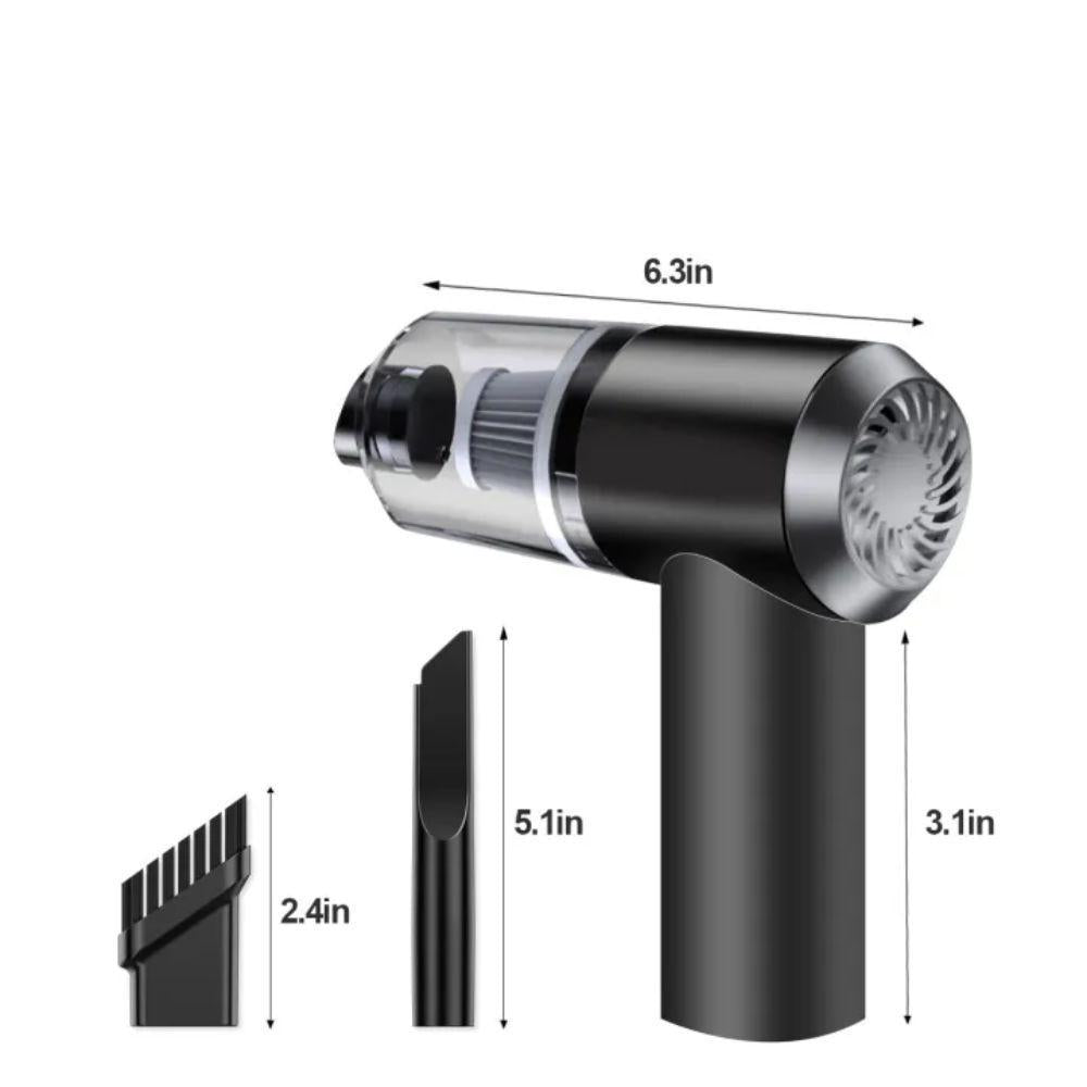 3-in-1 Portable Car Vacuum Cleaner – USB Rechargeable Handheld Vacuum for Car & Home