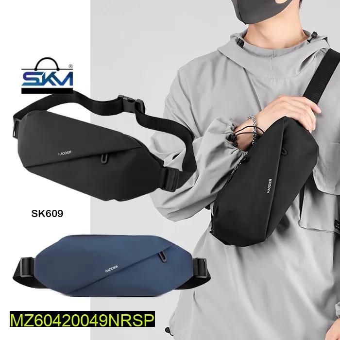 Unisex Nylon Crossbody Bag – Water-Resistant Adjustable Shoulder Sling Bag