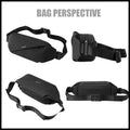 Unisex Nylon Crossbody Bag – Water-Resistant Adjustable Shoulder Sling Bag