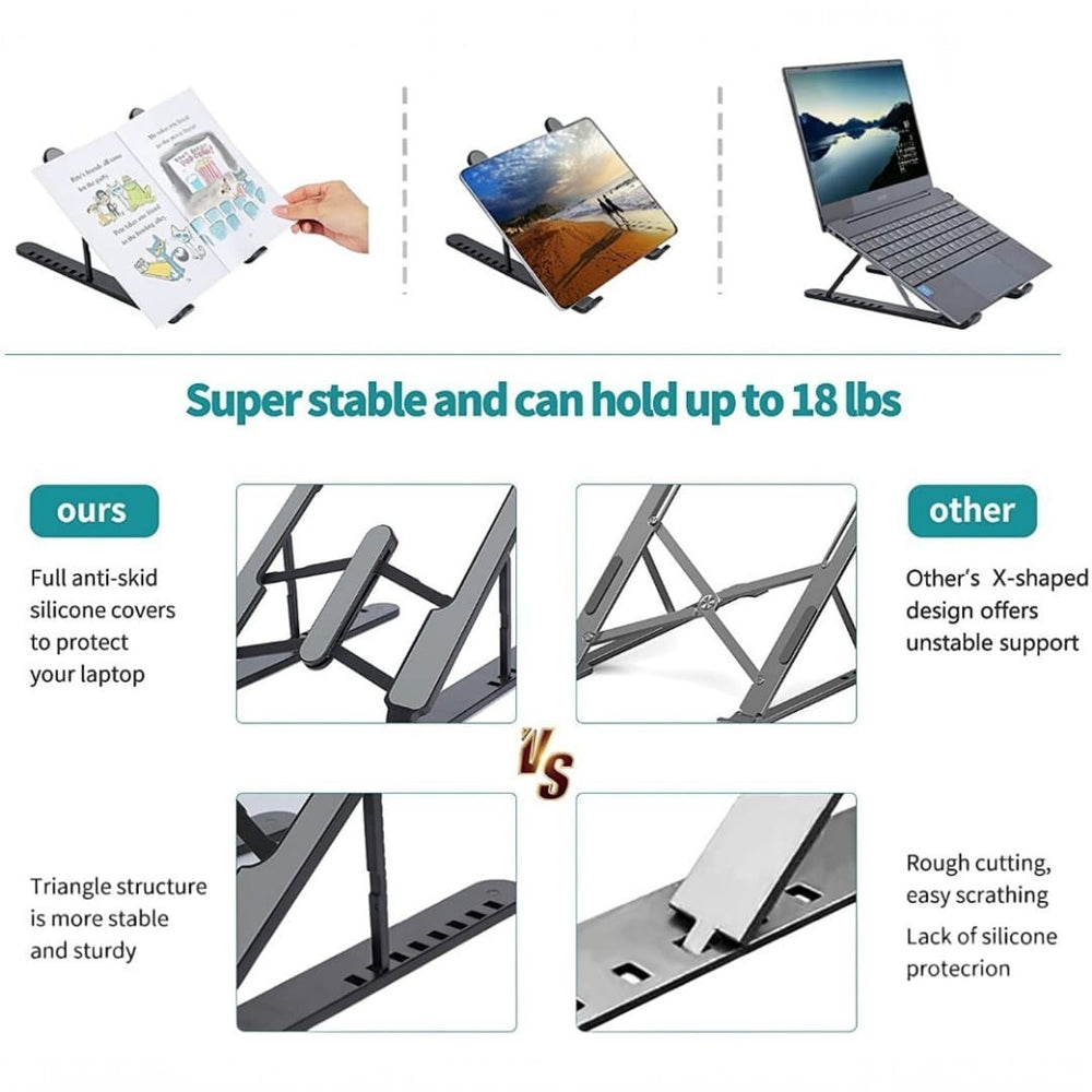 Plastic Foldable & Portable Laptop Stand