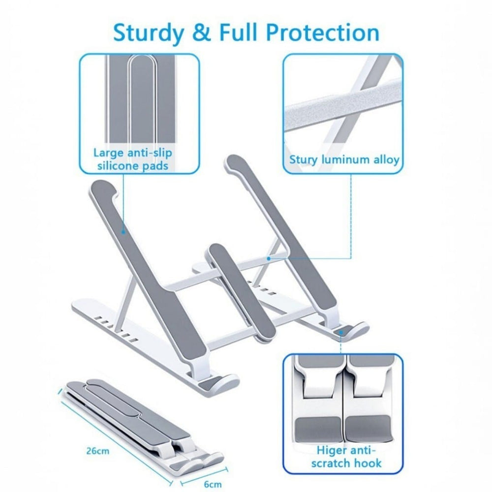 Plastic Foldable & Portable Laptop Stand