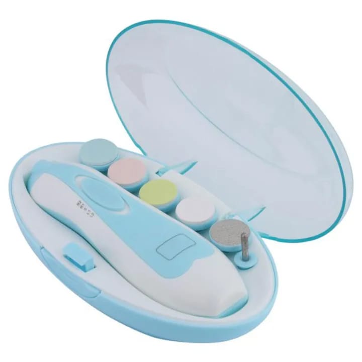 Baby Electric Nail Trimmer Kit with LED Light – Safe Nail Grooming Set for Newborns, Kids & Adults