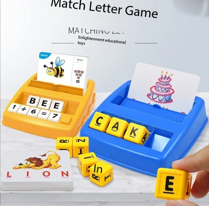 Toddler Spelling Learning Game – Educational Matching Toy for Kids 1–3 Years