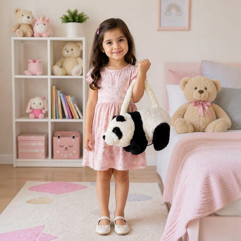Cute Panda Shoulder Bag for Girls – Cartoon Crossbody Handbag for Kids