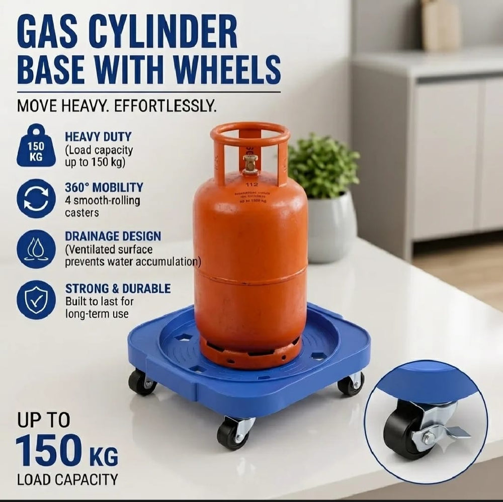 Gas Cylinder Base With Wheels