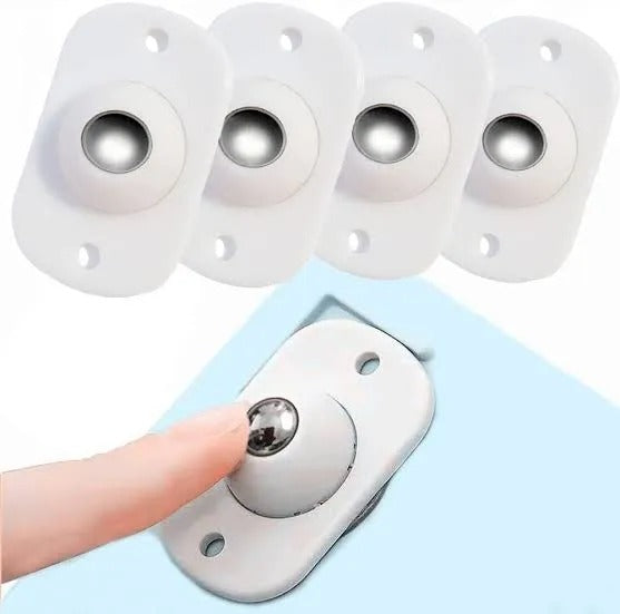 4Pcs Self-Adhesive Pulley Wheels