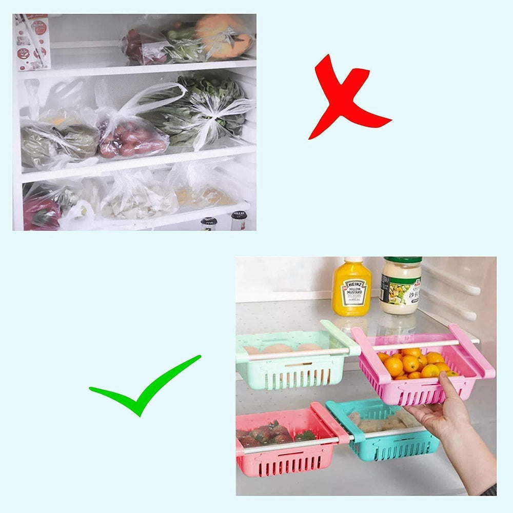 Adjustable Fridge Storage Basket